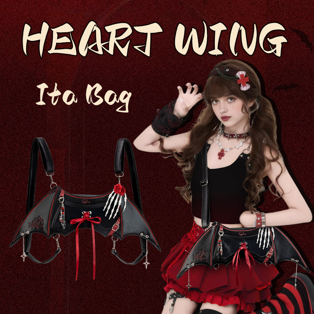 Unlock Your Dark Fairycore Fantasy: The Heart Wing Ita Bag Arrives