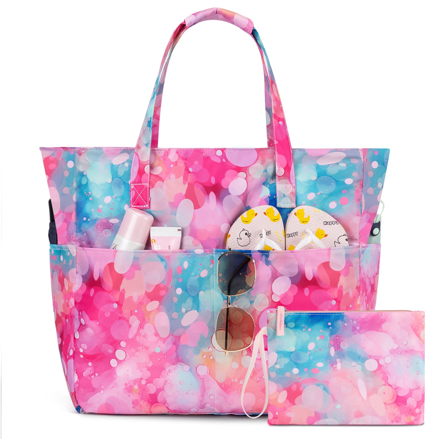 Striped Large Beach Bag Waterproof