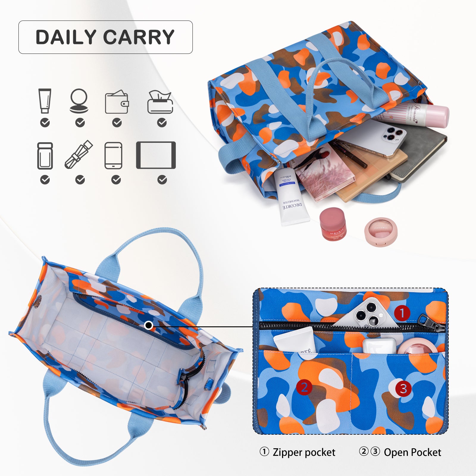 Camouflage Tote Bag for Women