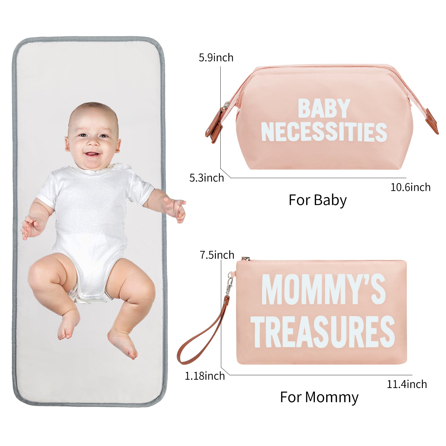 Large Mommy HandBag for Hospital, Diaper Bag with Changing Pad MMB-4