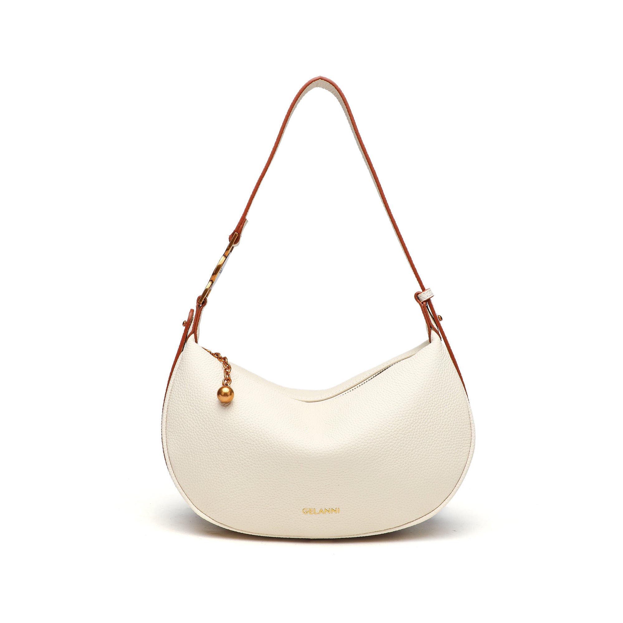 Haute Couture Leather Crescent Bag
