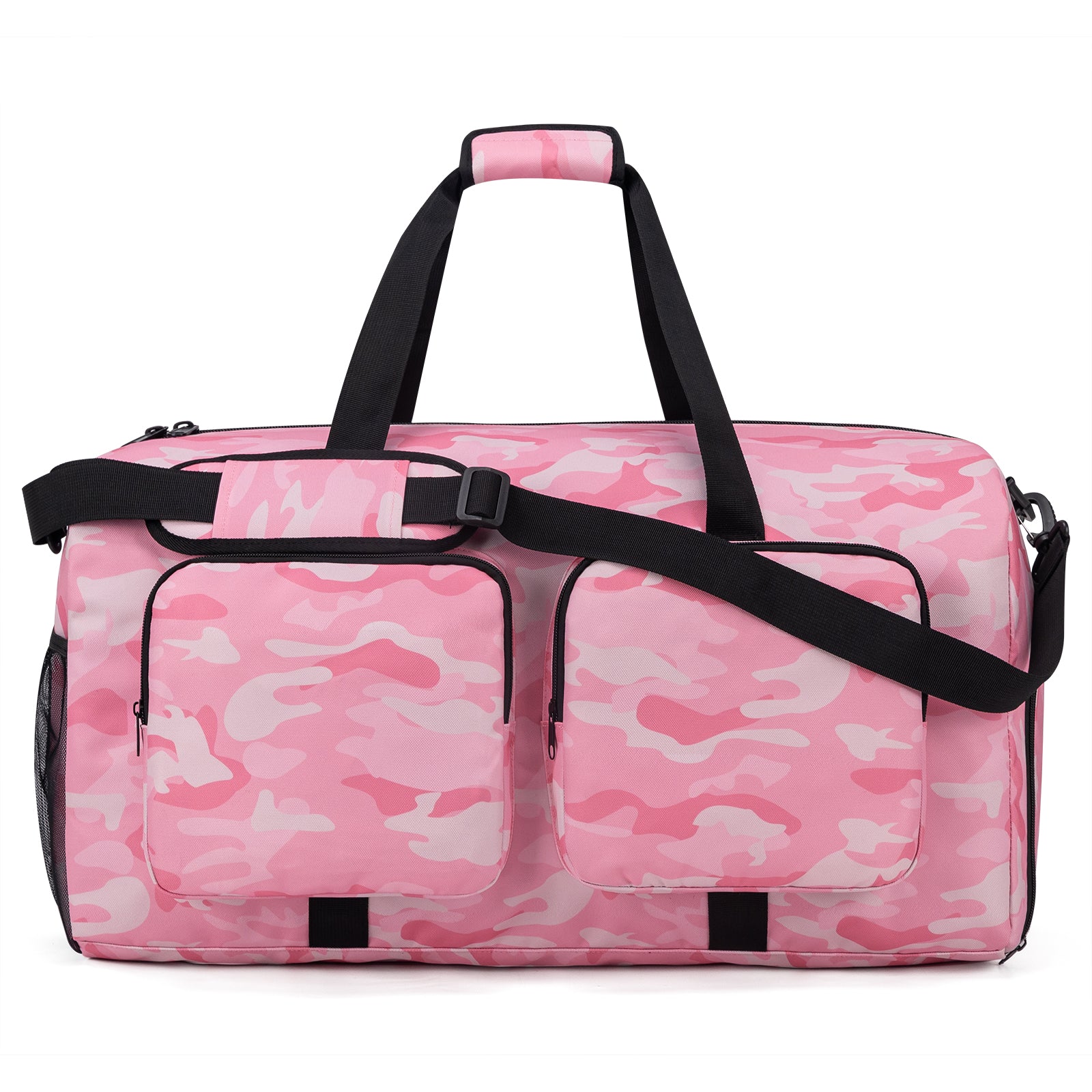 Large Capacity Weekend Duffle Travel Bag Gym Bag with Shoe Compartment