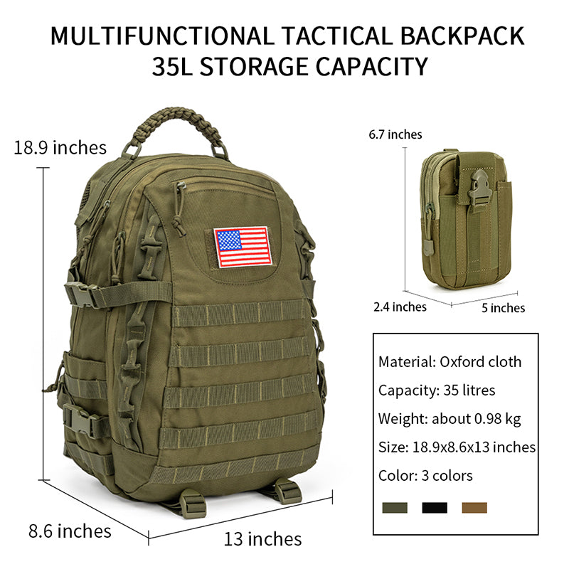 Large Waterproof combination tactical bag
