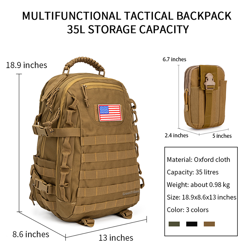 Large Waterproof combination tactical bag