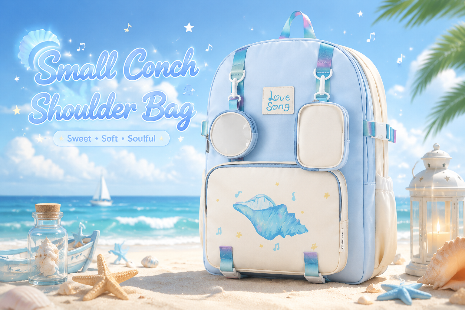 Where Light Meets the Ocean: Express Your Inner Mermaid with the Small Conch Shoulder Bag