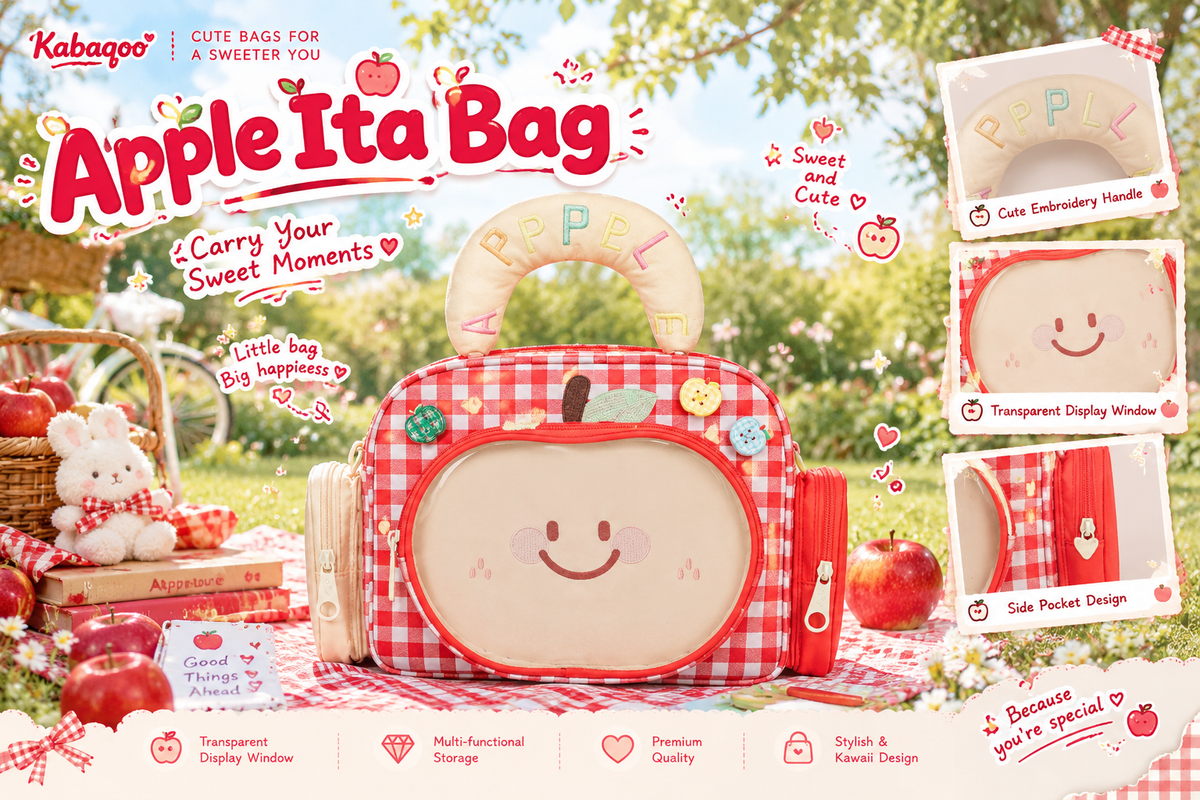 Apple Ita Bag: The Cute Fruit-Inspired Pin Display Bag for Collectors
