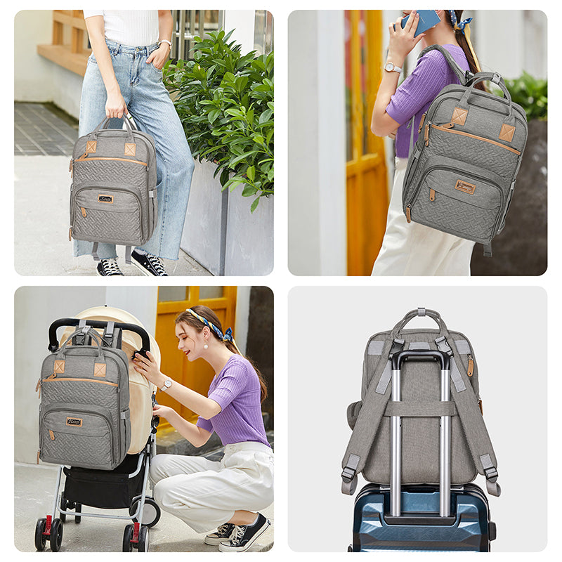 Large Mommy Backpack Baby Diaper Bags for Boys Girls Multifunction Waterproof MMB-3