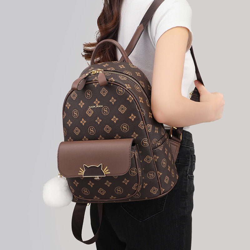 Kabaqoo German-crafted women's backpack, large capacity, lightweight and convenient, perfect for casual travel.