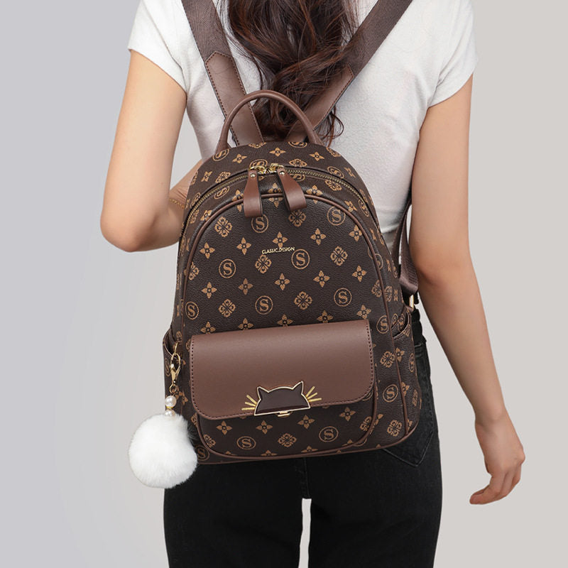 Kabaqoo German-crafted women's backpack, large capacity, lightweight and convenient, perfect for casual travel.