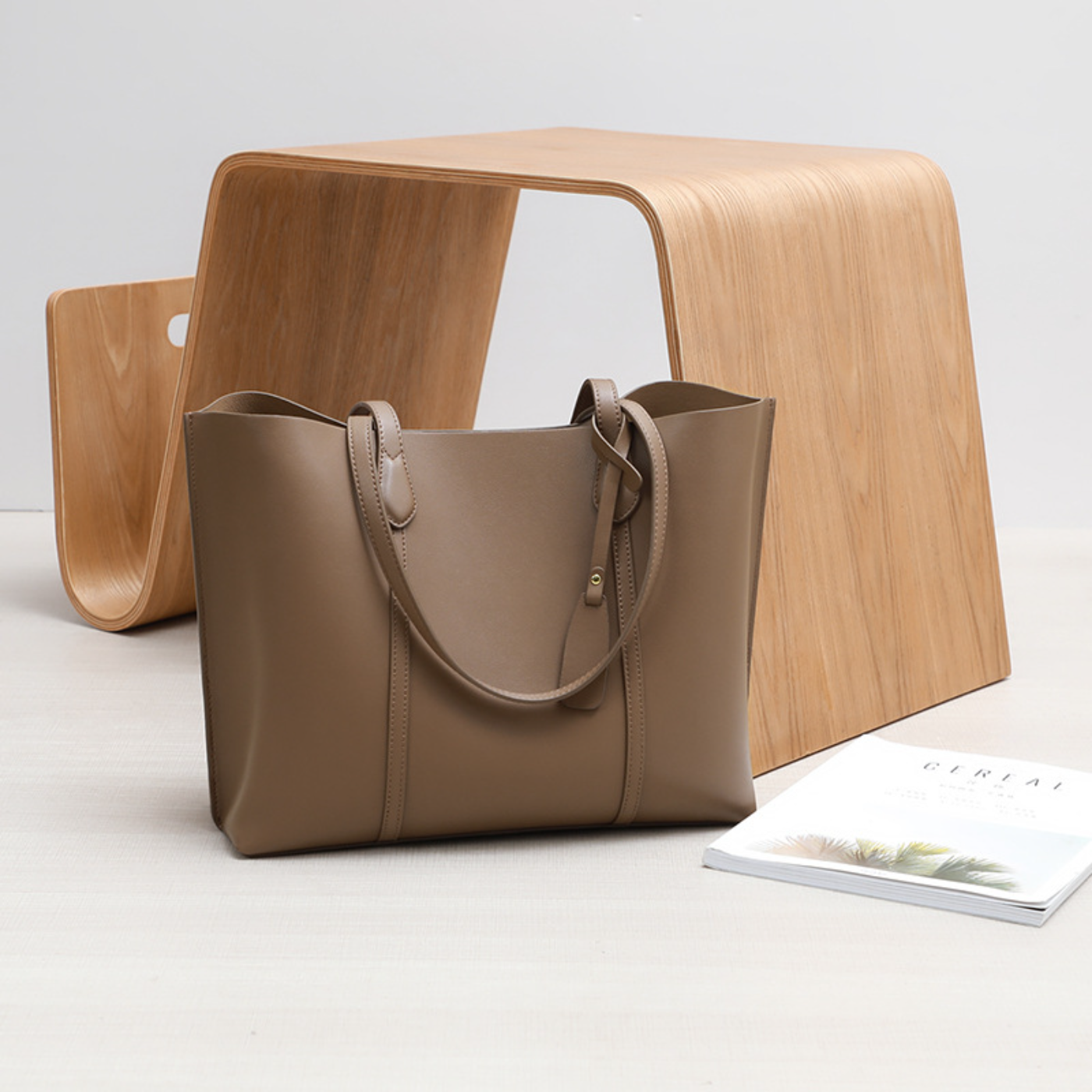 Kabaqoo German Women's Genuine Leather Tote Bag, High-Quality Trendy Fashion New Style, Premium Shoulder Bag, Perfect Gift