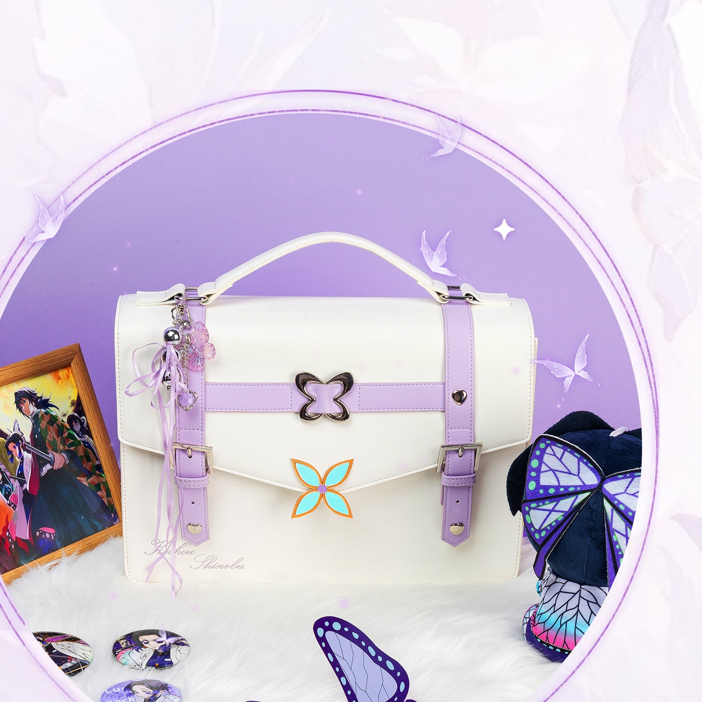 Butterfly Shinobu Square Ita Bag