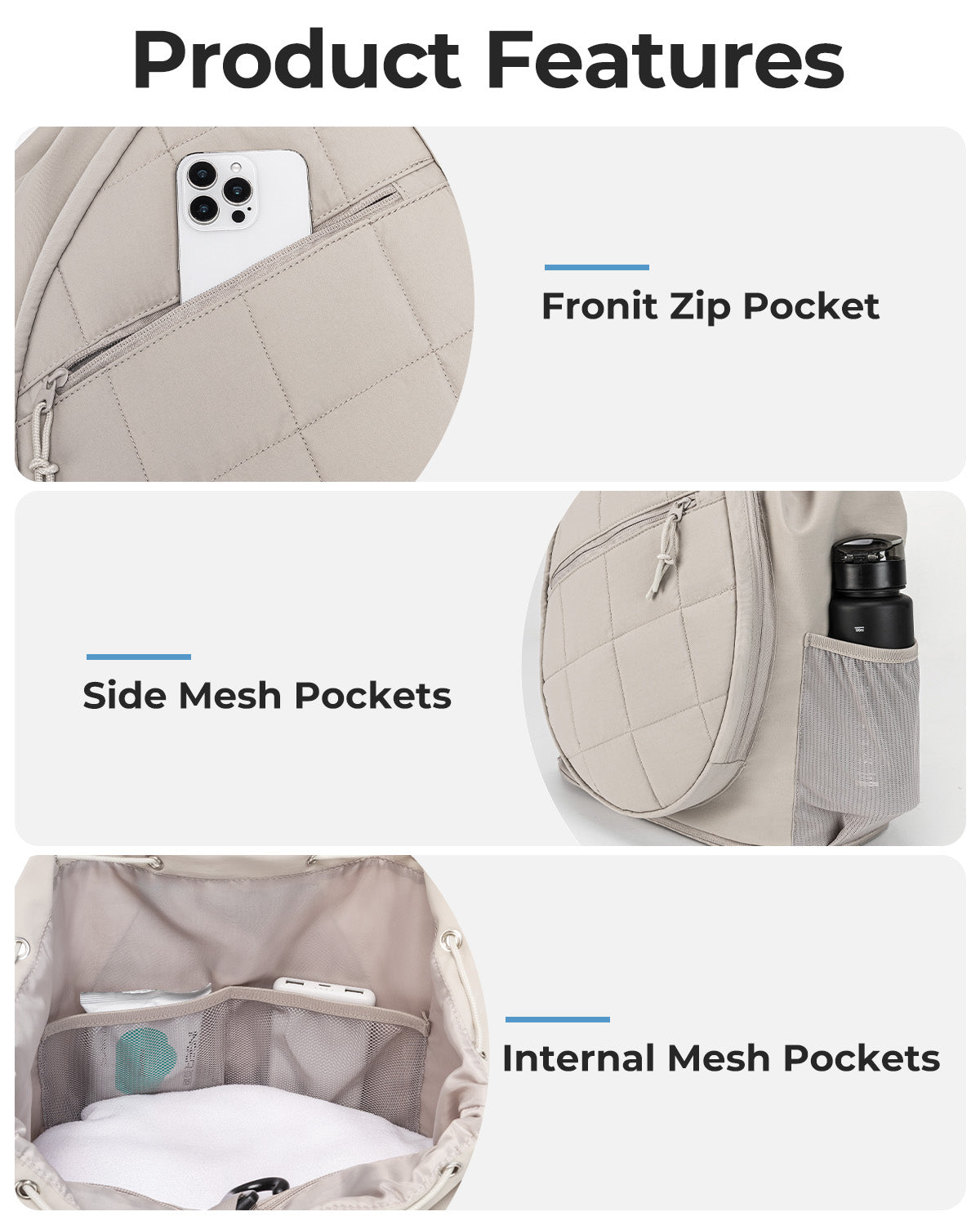 Drawstring Tennis Bag