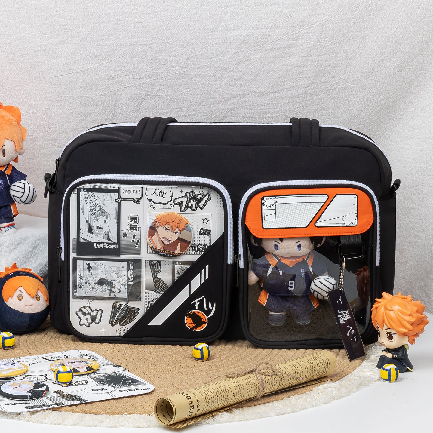 【Blazing Heart】Karasuno Volleyball Anime Crossbody Messenger Ita Bag