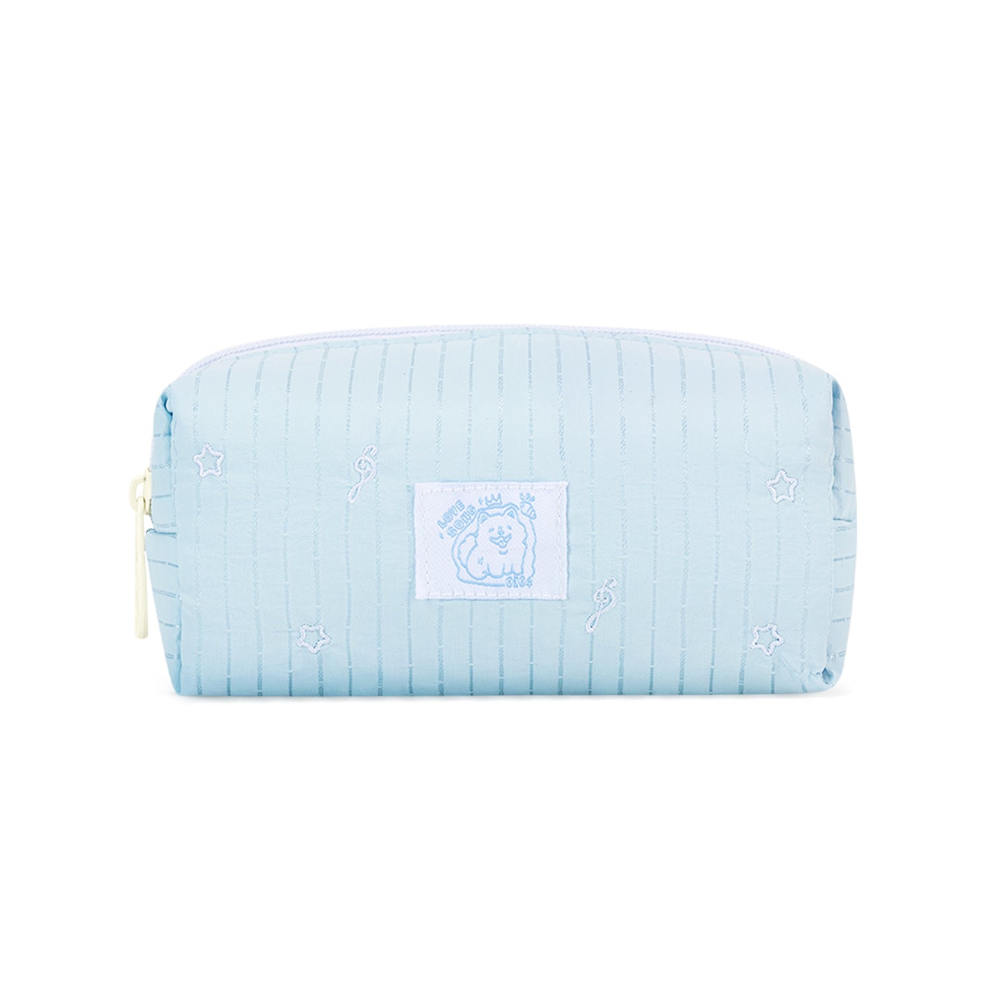 Little Conch Happy Puppy Pencil Case Light Blue