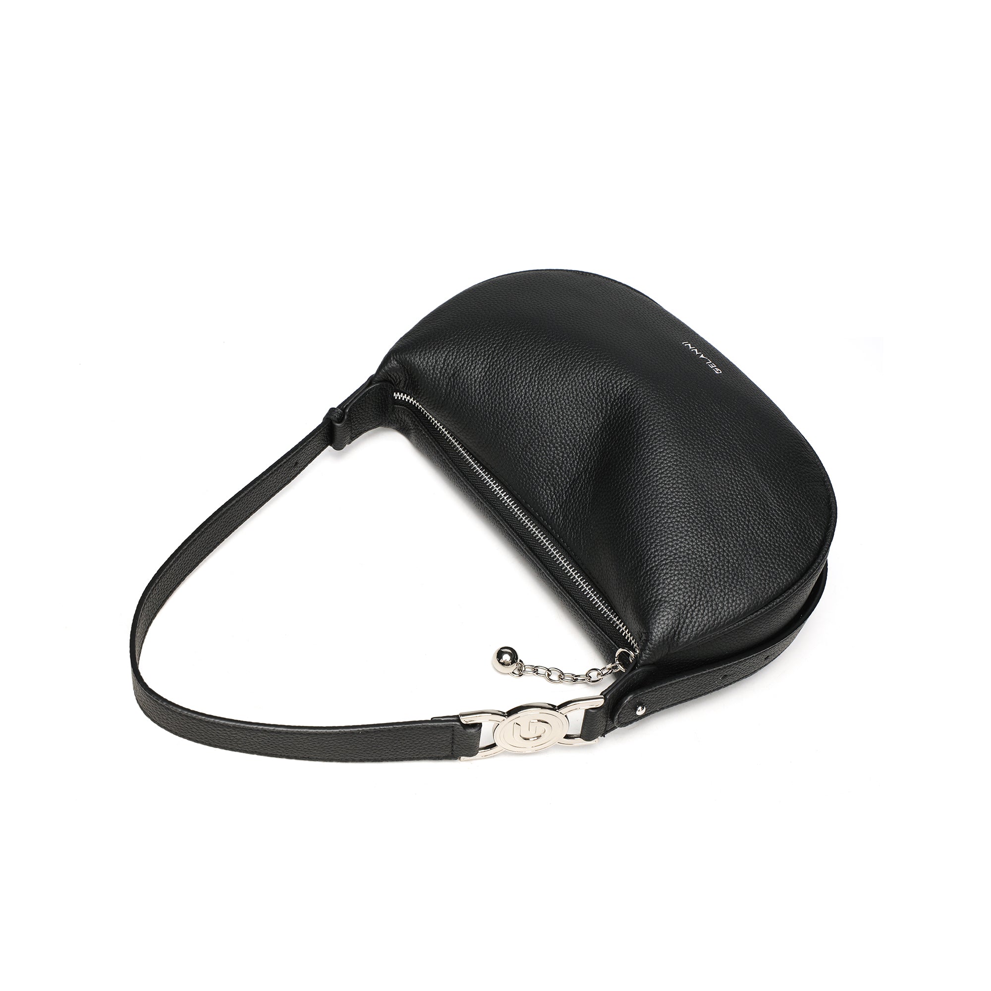 Haute Couture Leather Crescent Bag