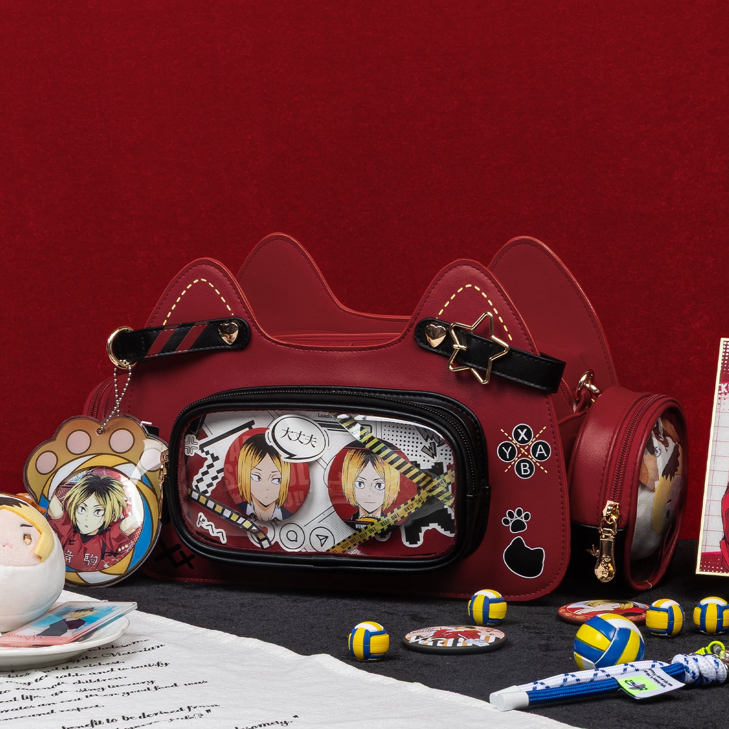 Meow Research Machine Ita Bag convention and cosplay styling view