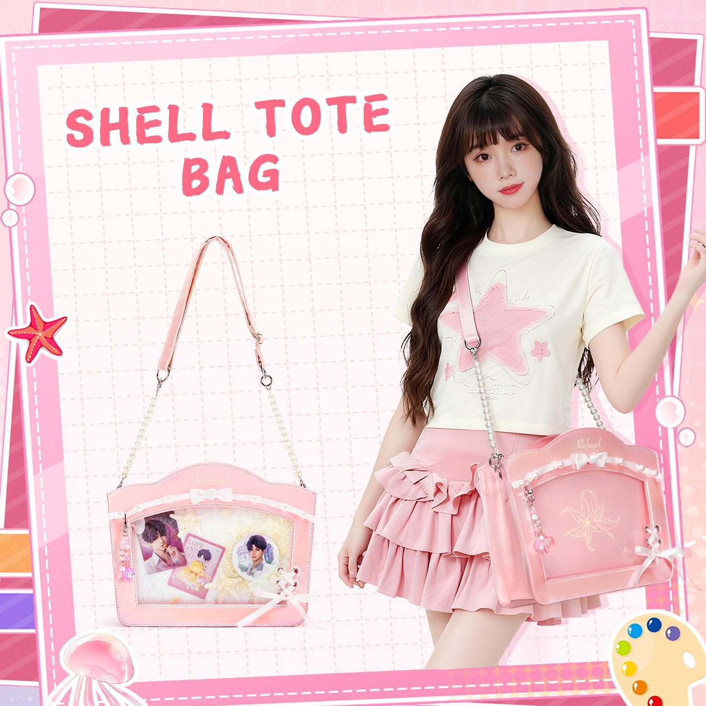 Shell-Shaped Tote Ita Bag