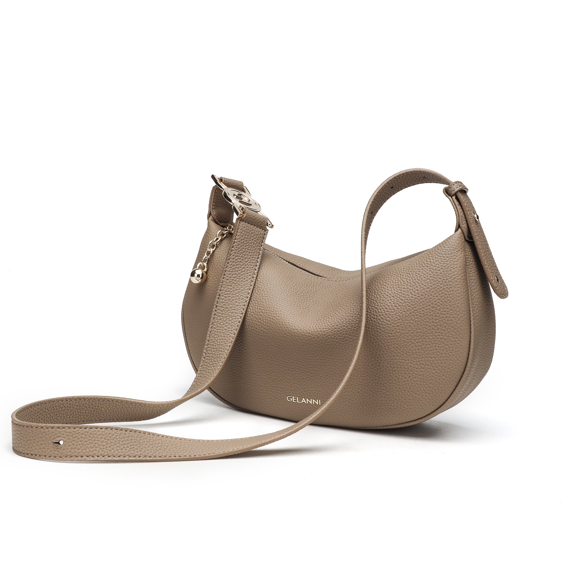 Haute Couture Leather Crescent Bag