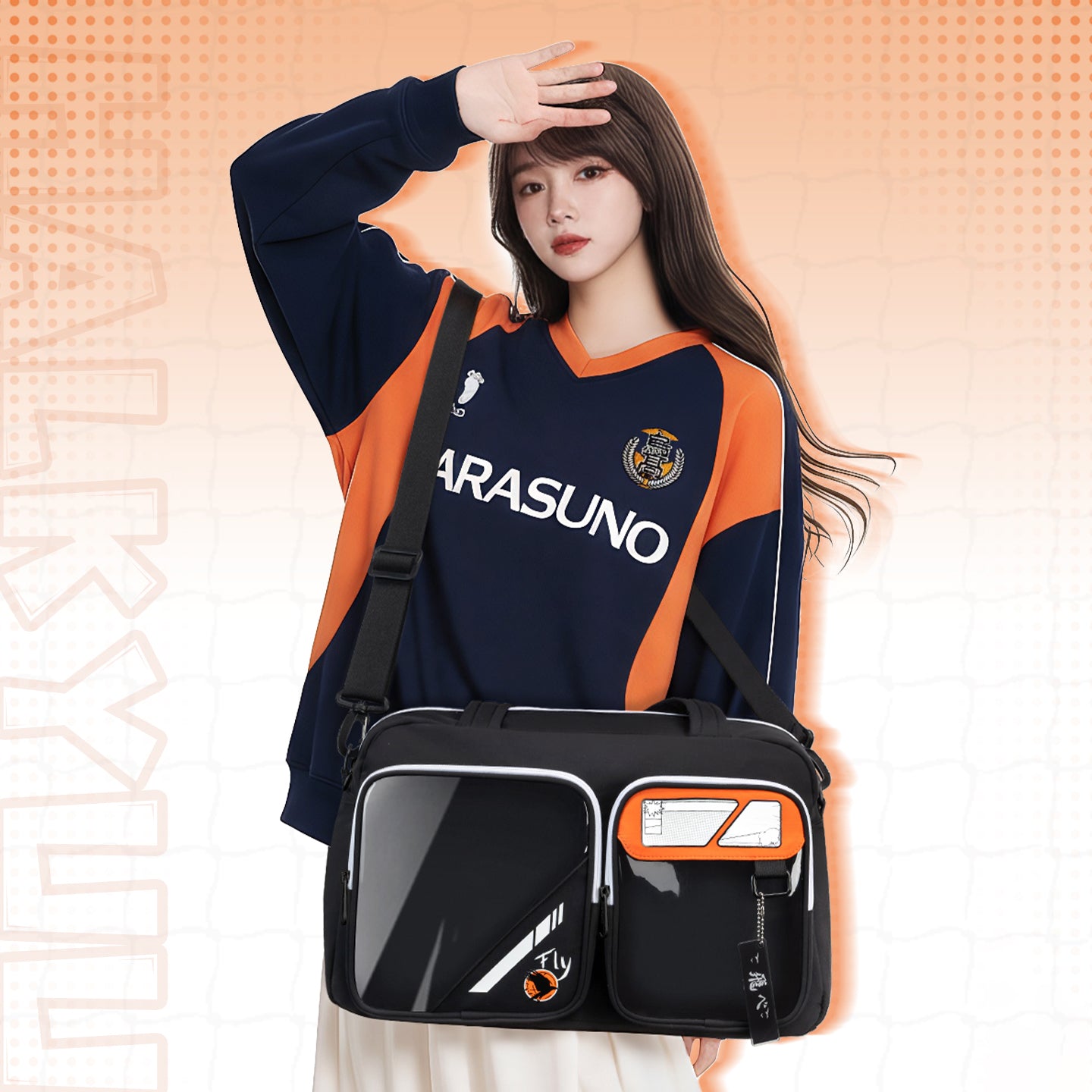 【Blazing Heart】Karasuno Volleyball Anime Crossbody Messenger Ita Bag
