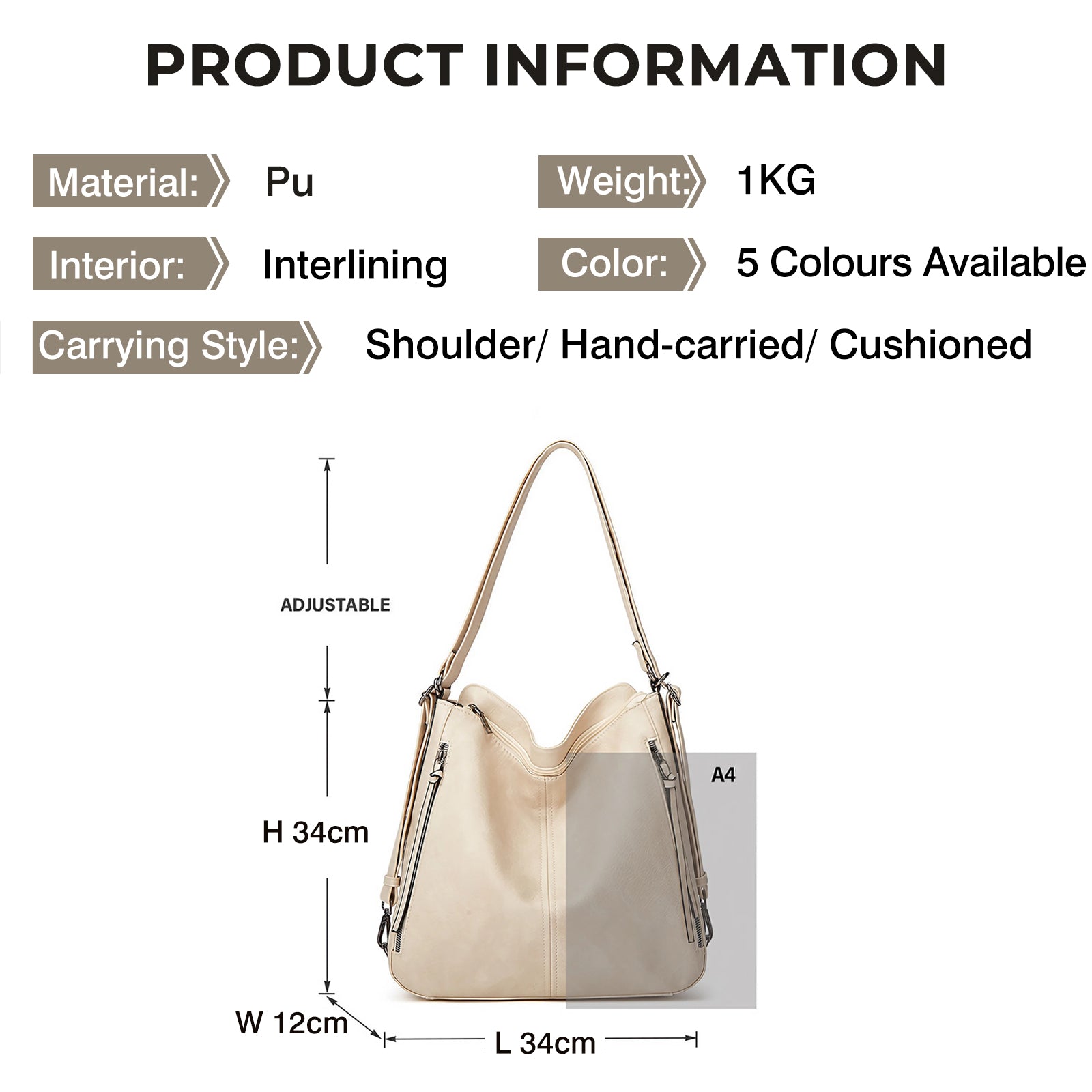 Leather Tote Handbags for Women 3pcs Set