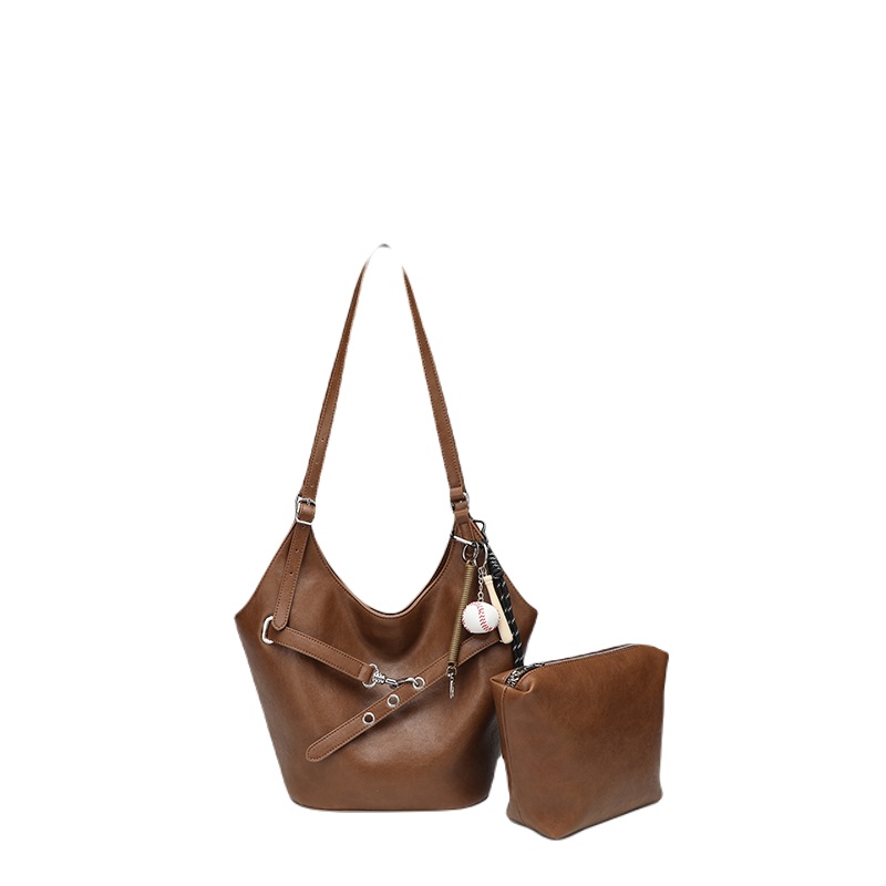 Trendy Leather Shoulder Tote Bag