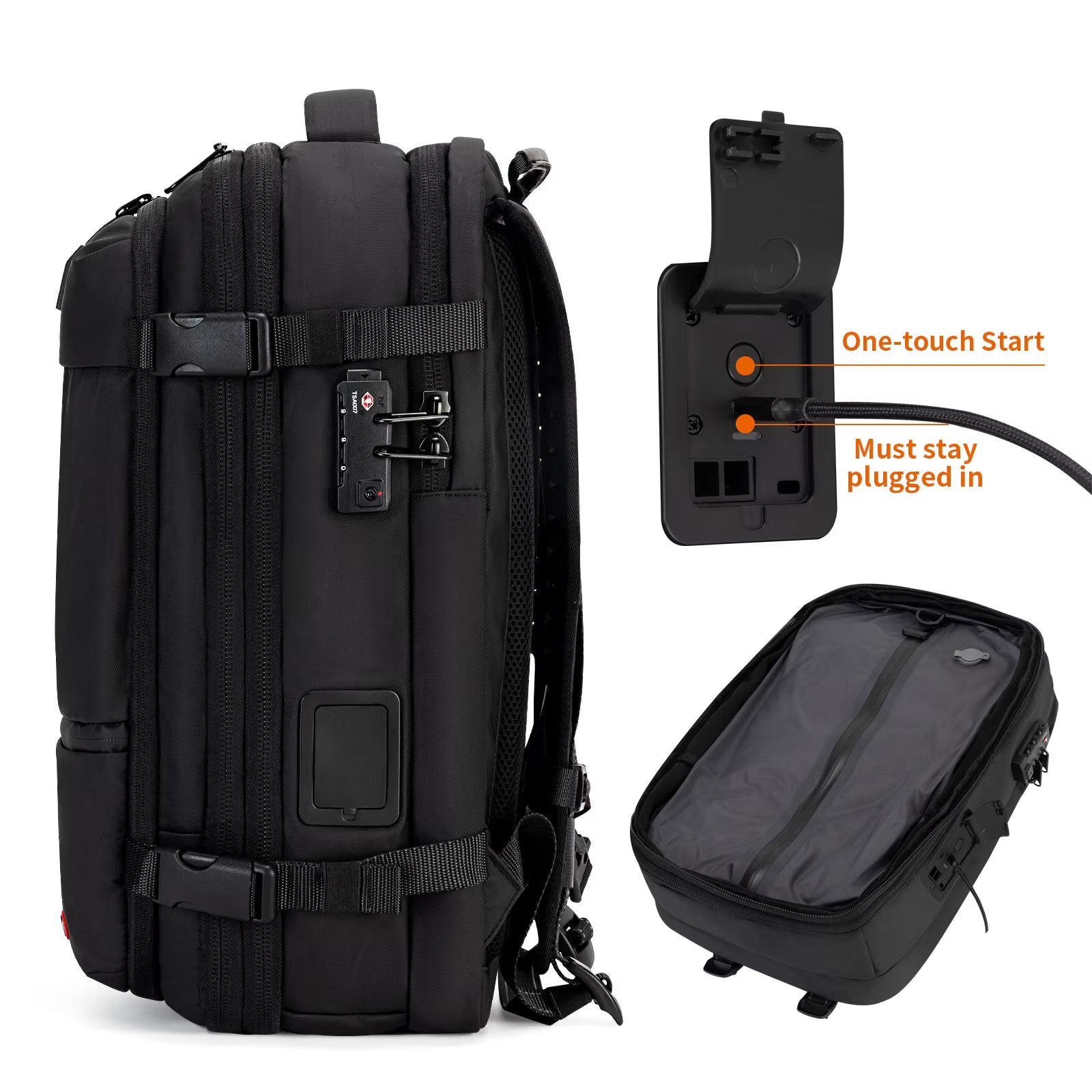 80l travel backpack Trawoc Camping (80Ltr) Hypalon Patch to protect you from sharp edges Outdoor Backpack Big Camping Bag