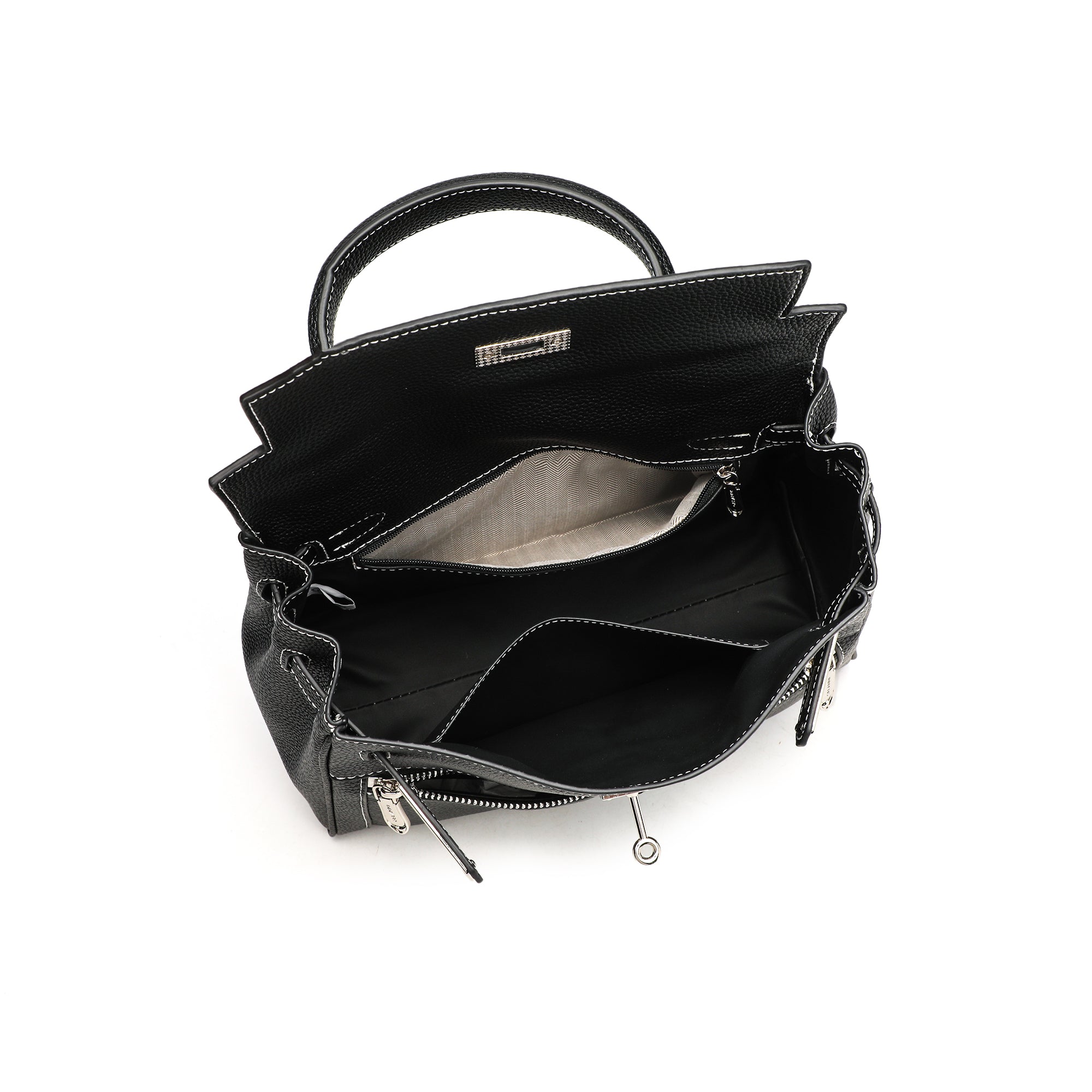 Leather Front-Page Lock Kaixin Bag