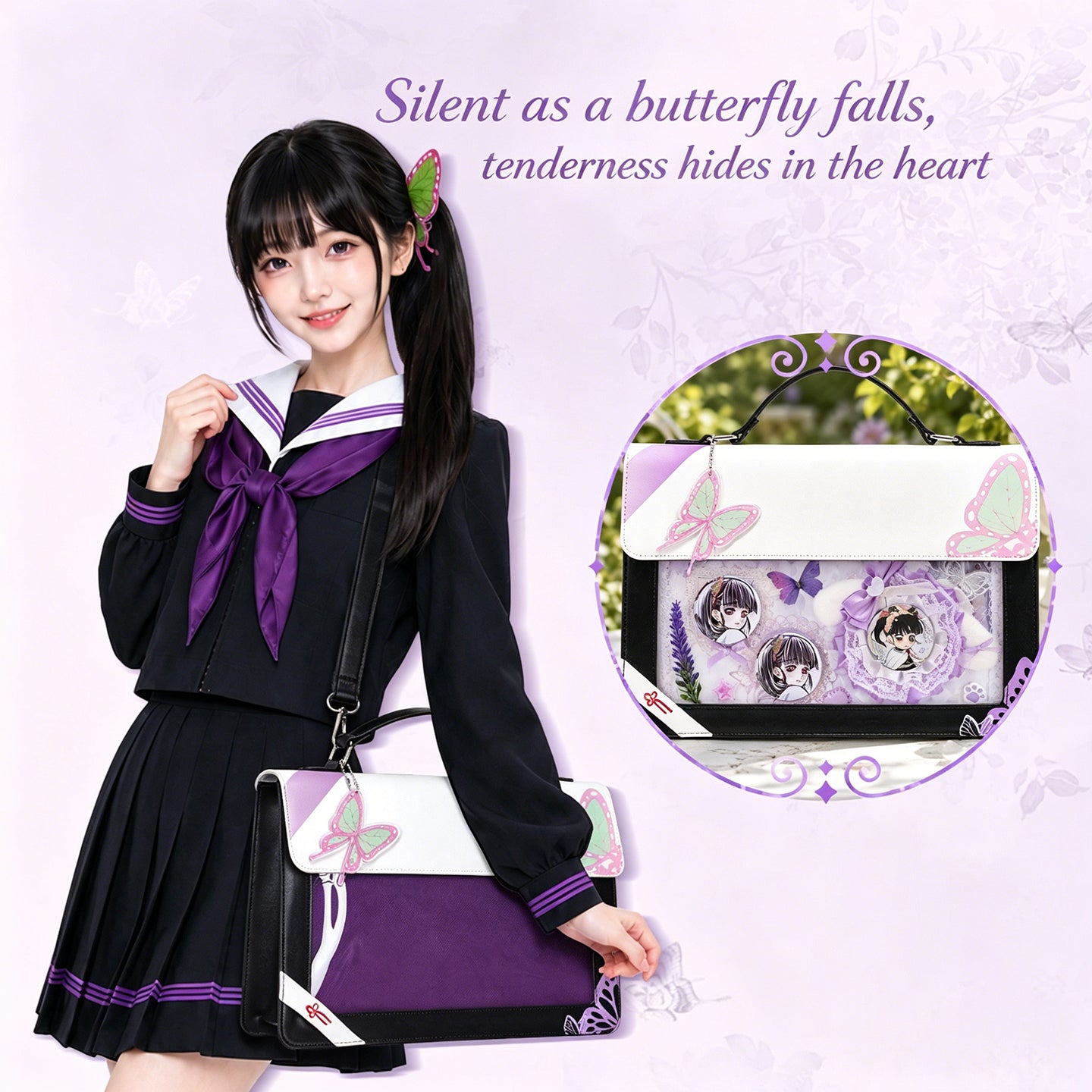 Purple Whisper buttler itabag