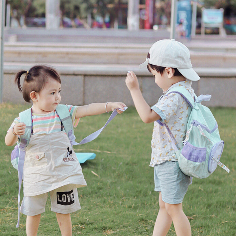 Mushroom Tyvek Paper Backpack for Kids Blue And Purple ES21002-03