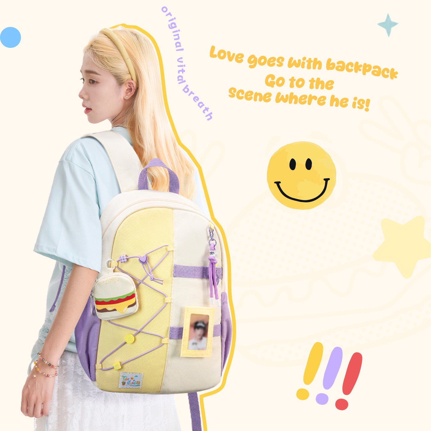 Hamburger Backpack Ita Bag