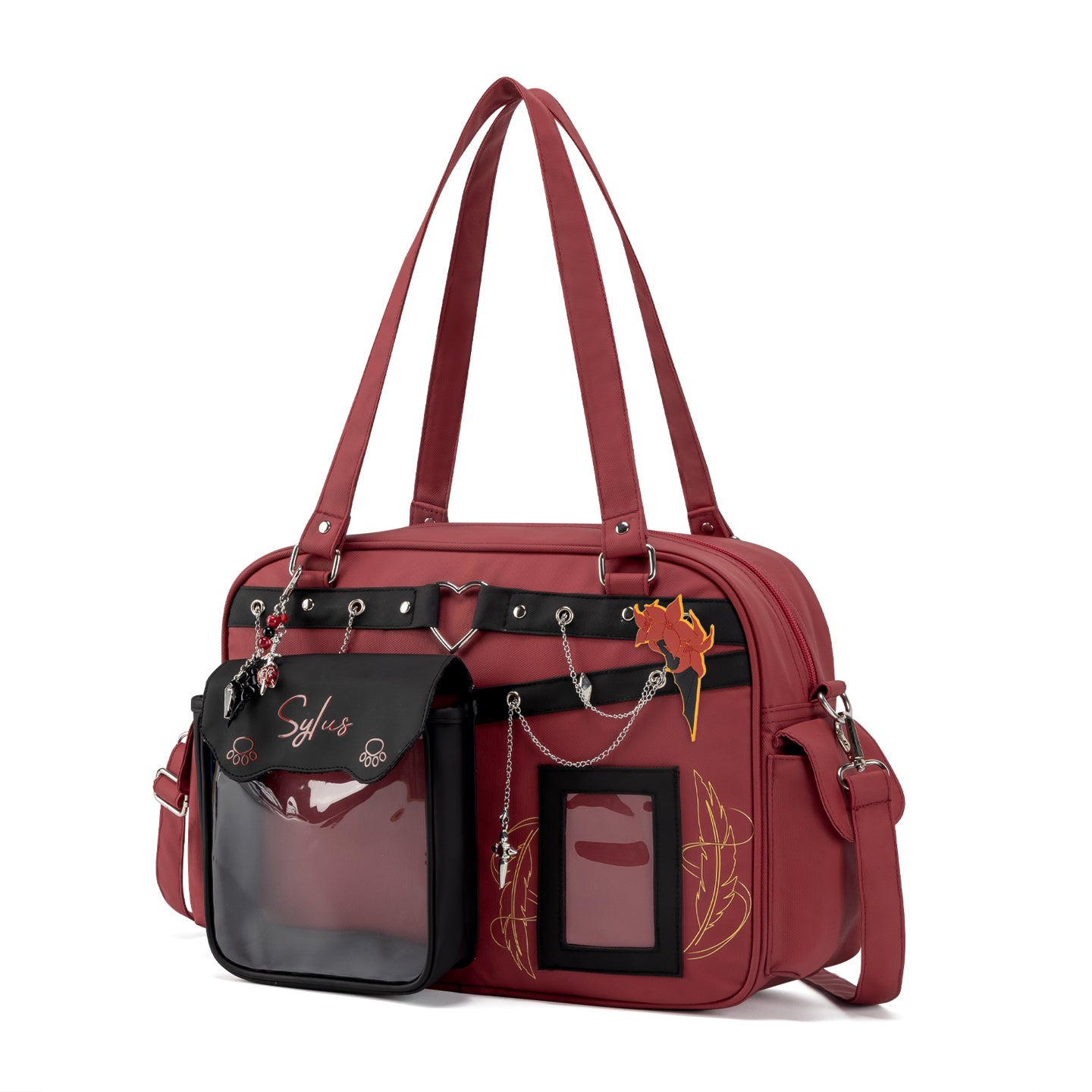 【QinChe Sylus】Halloween Tote Pain Bag Cross-body Shoulder Bag back view