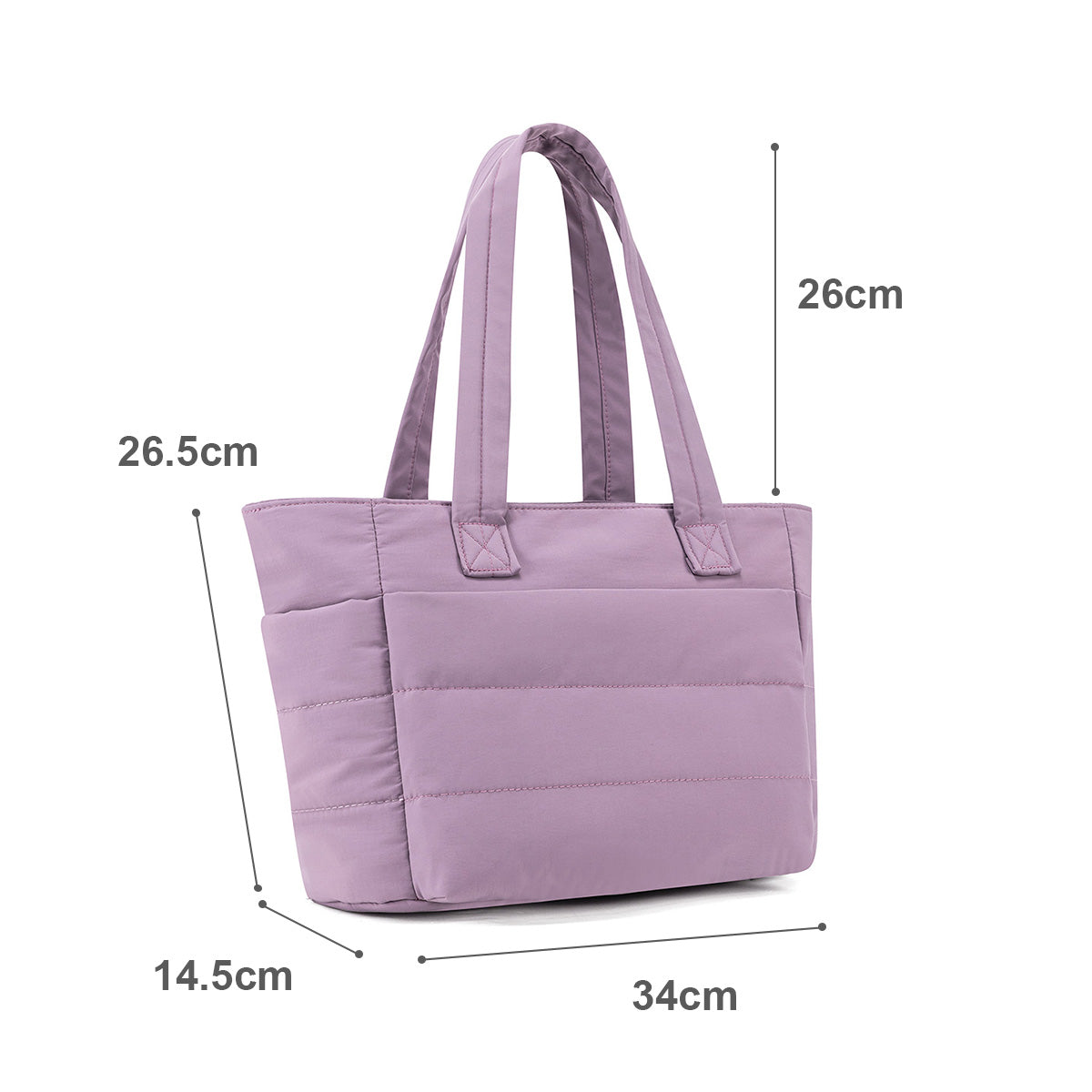 20L Puffy Tote Bag with 15.6" Laptop Compartment