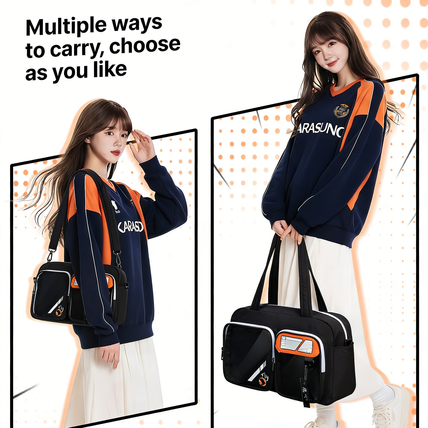 【Blazing Heart】Karasuno Volleyball Anime Crossbody Messenger Ita Bag