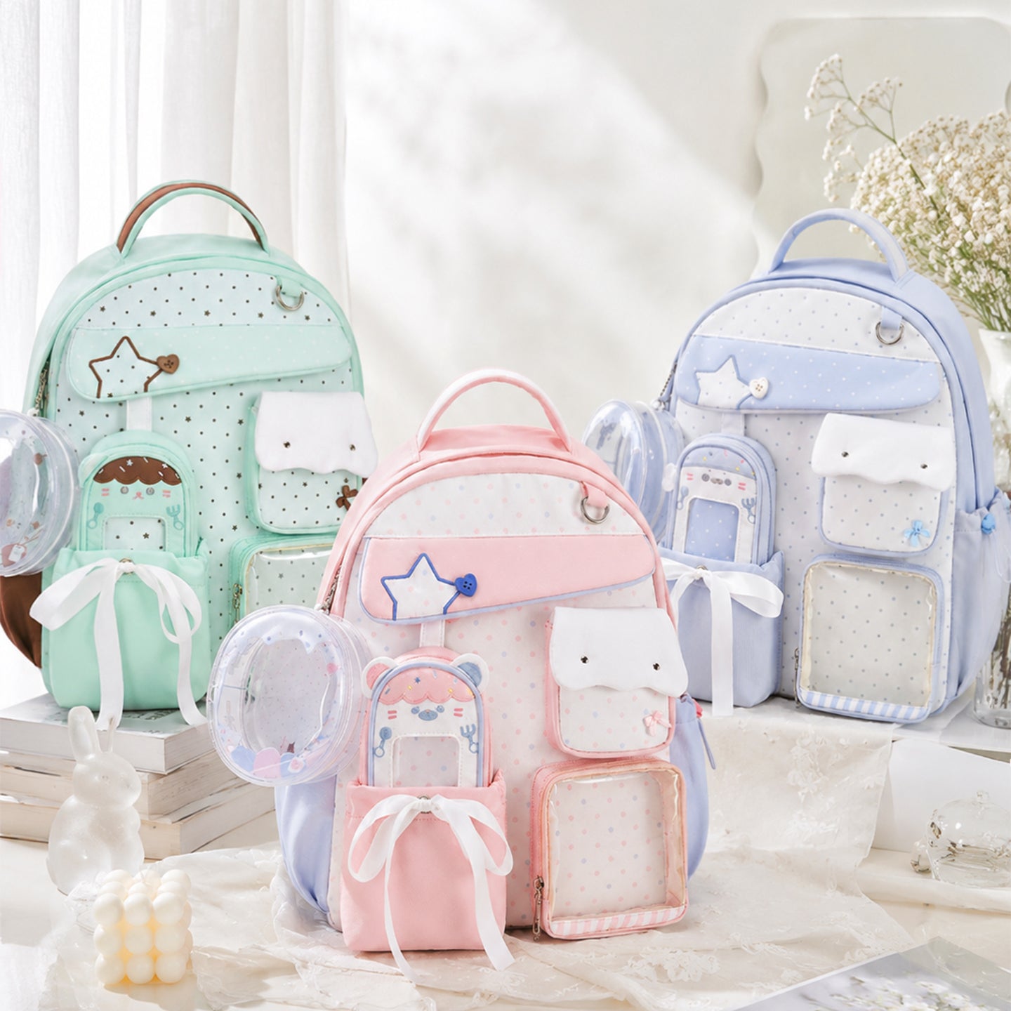 Sugar Pop Multi-Pocket Ita Backpack