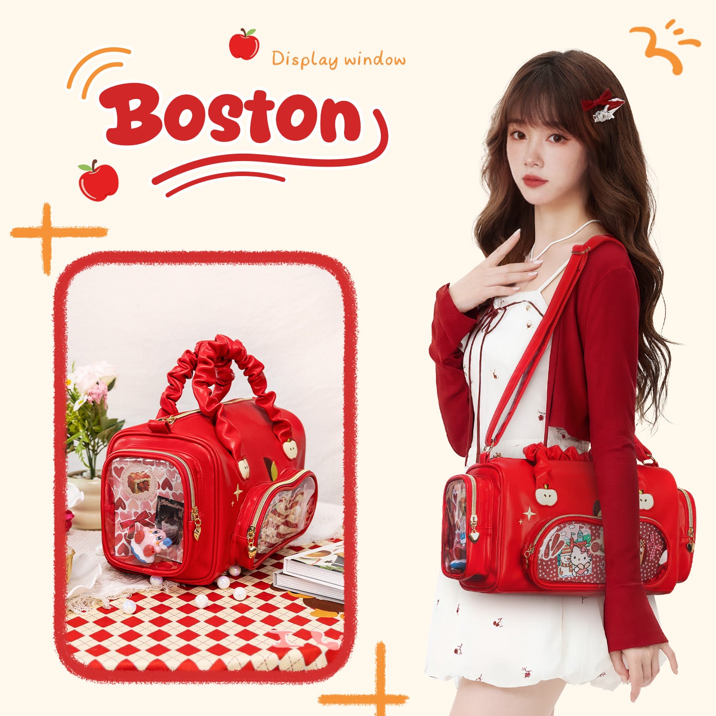 Red Apple Ita Bag