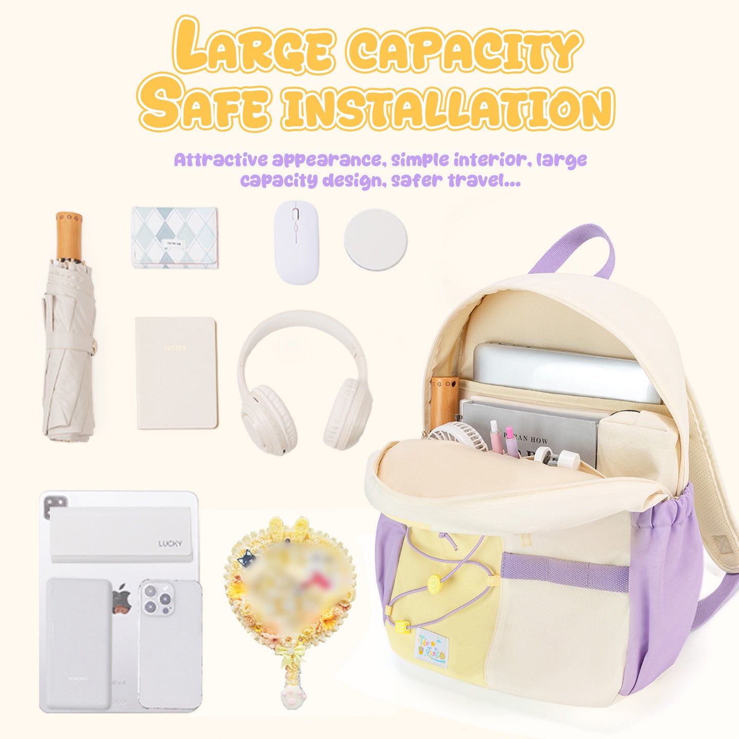 Hamburger Backpack Ita Bag