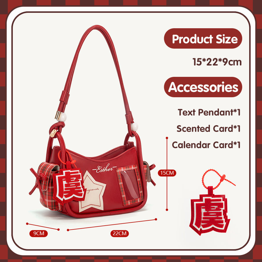 Garnet Star Tote Ita Bag
