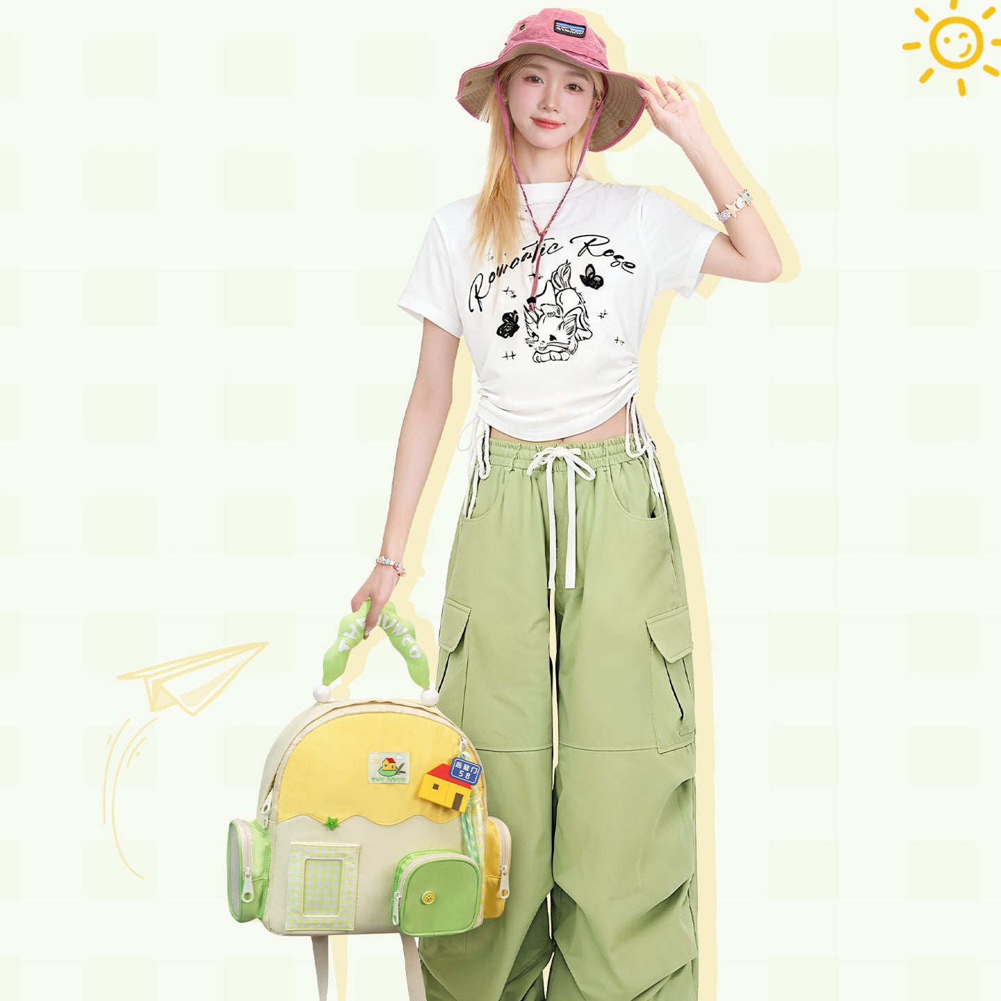 Qinhe Cute Green Ita Bag