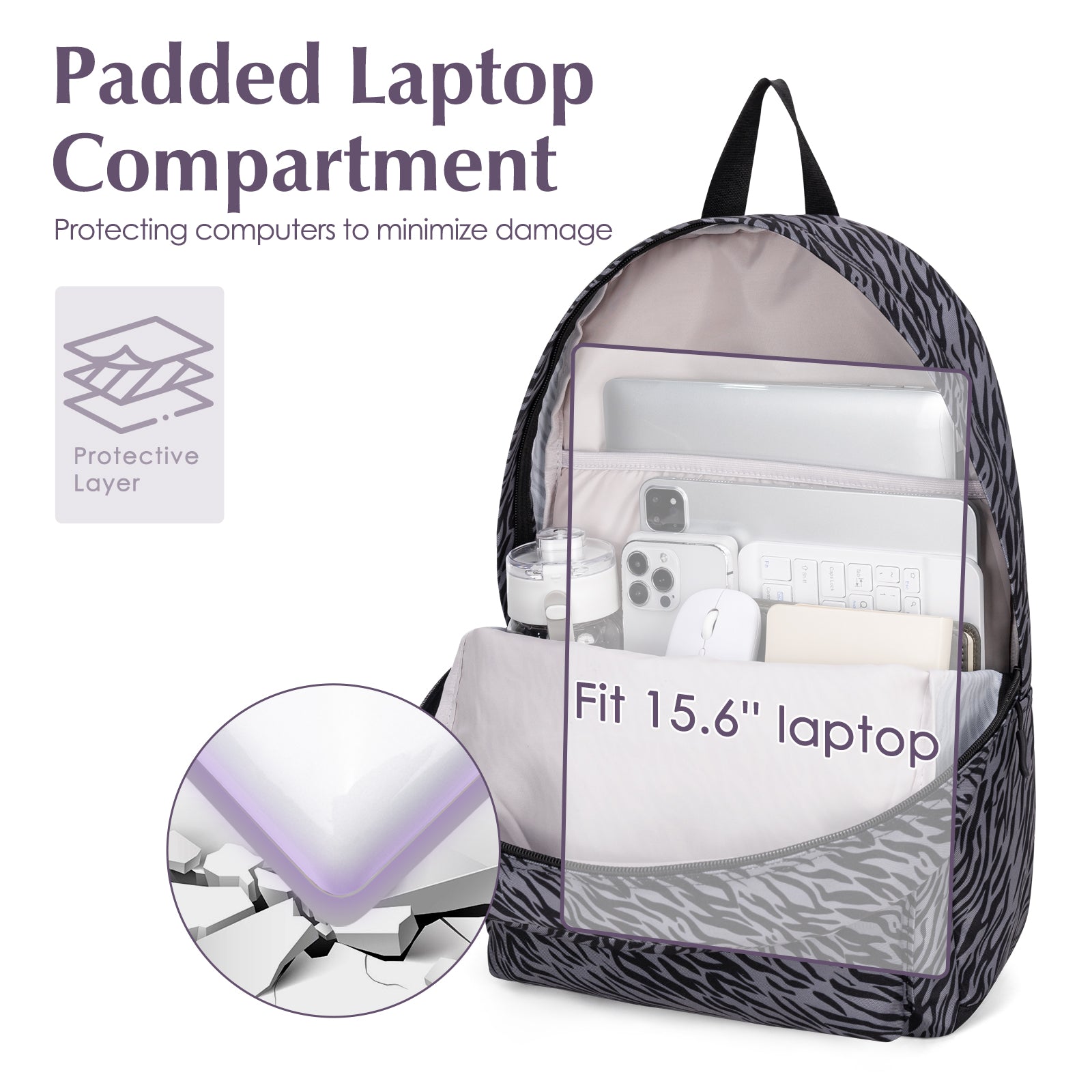 Lightweight Laptop Backpack Cute for College