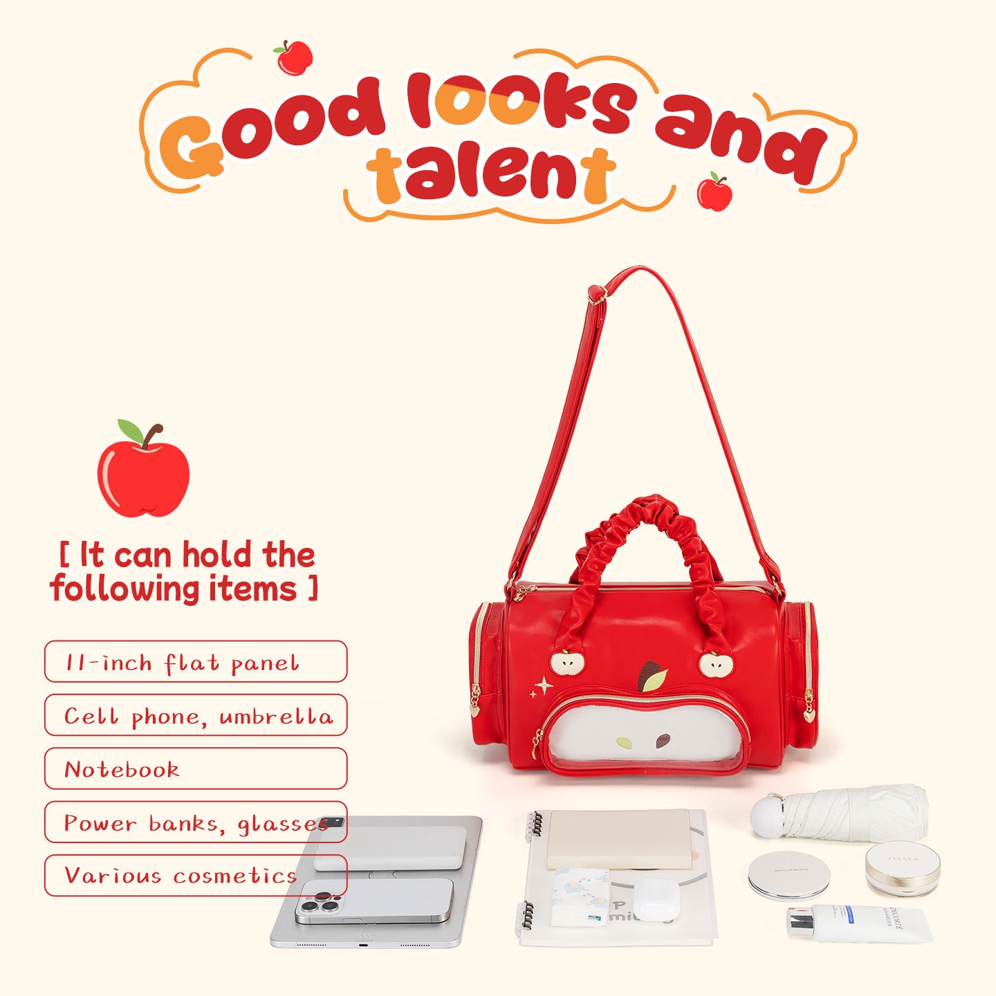 Red Apple Ita Bag