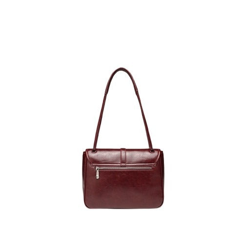 Small Fashionable Commuter Leather Square Bag