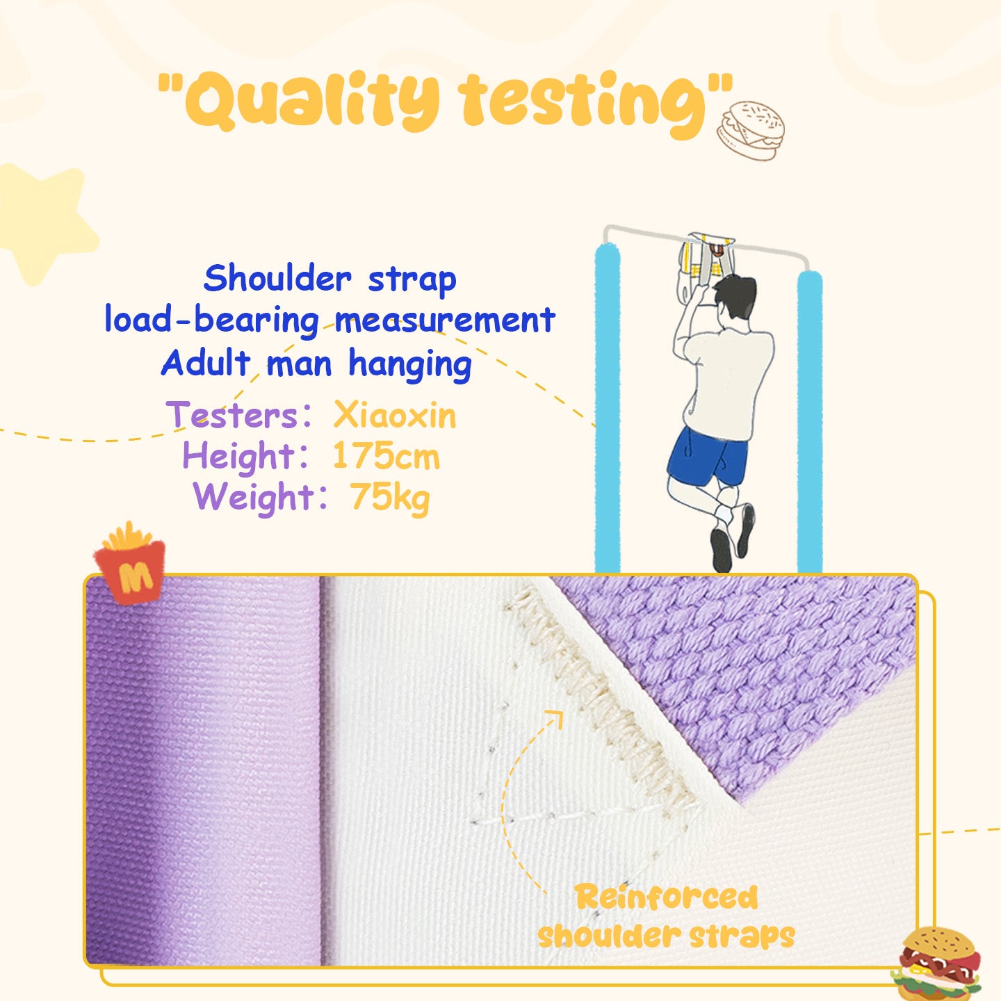 Hamburger Backpack Ita Bag