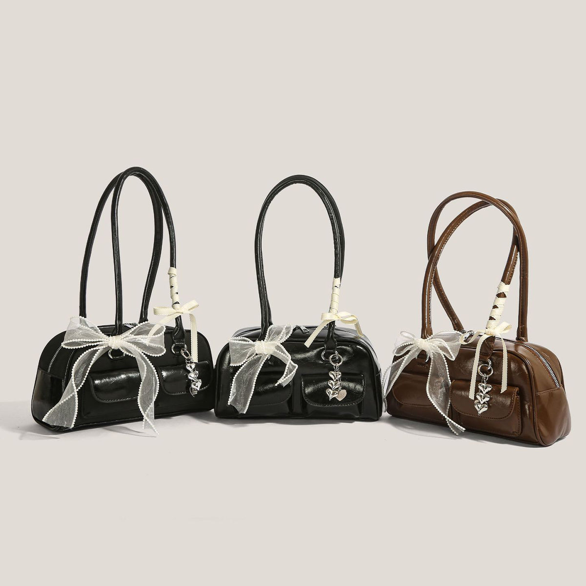 Yunjin Inspired Mini Bowling Bag for Women – Korean Style Shoulder & daily use detail