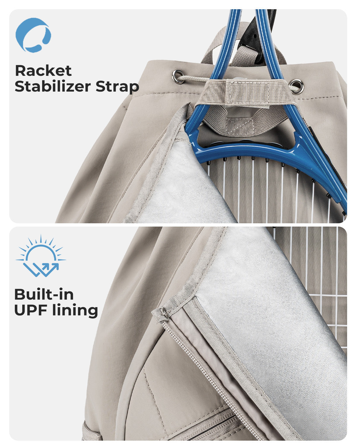 Drawstring Tennis Bag