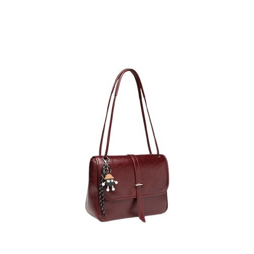 Small Fashionable Commuter Leather Square Bag