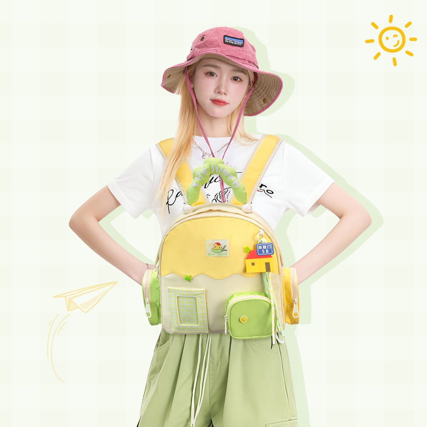 Qinhe Cute Green Ita Bag