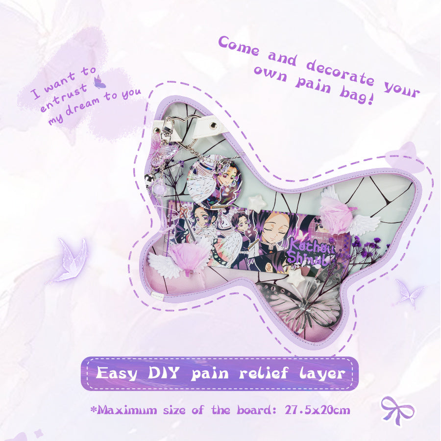 Butterfly-shaped ita bag convention and cosplay styling view