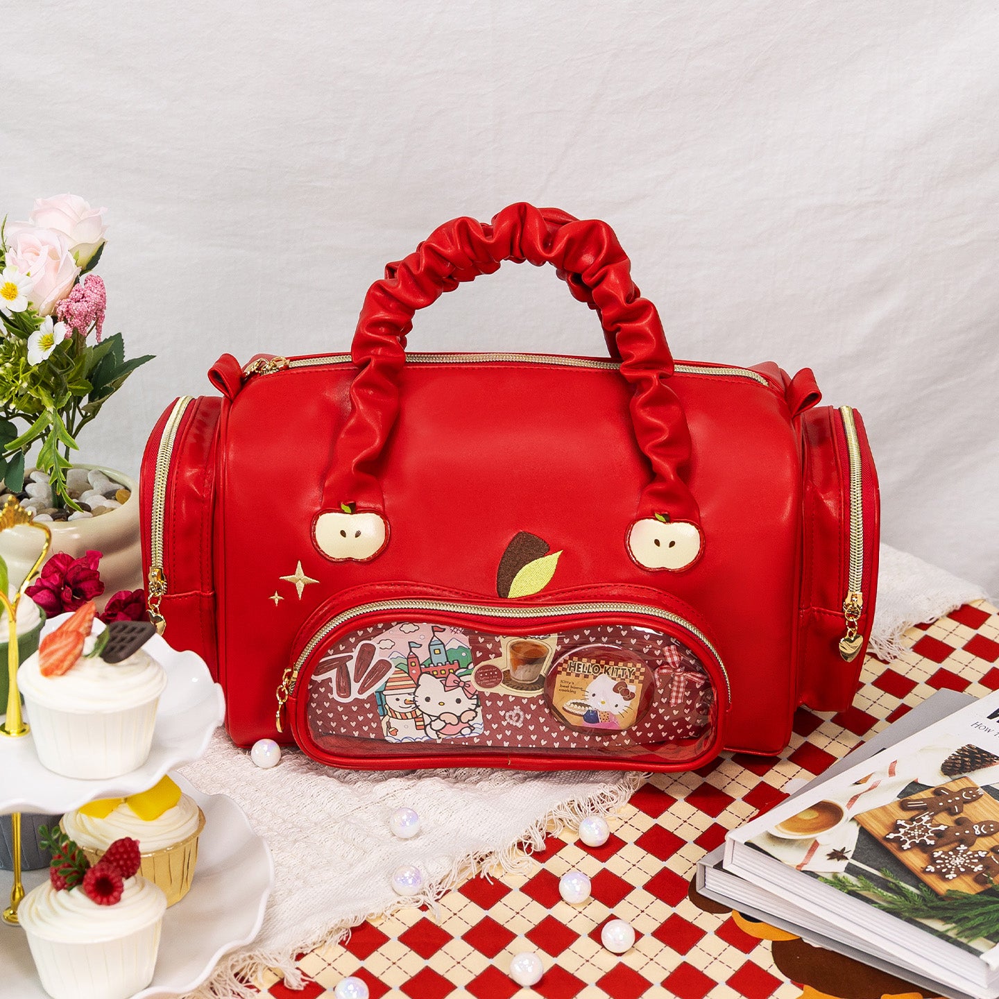 Red Apple Ita Bag