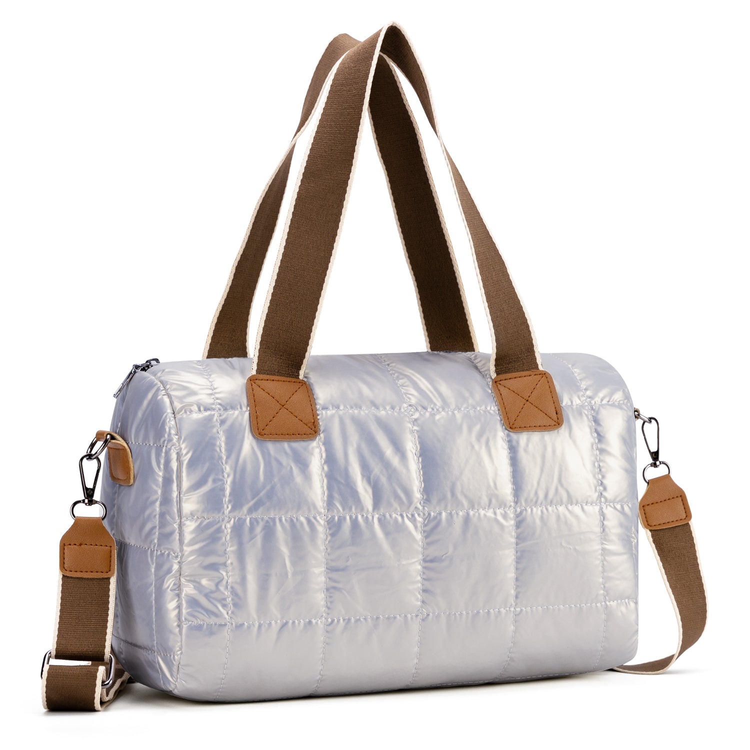 Large Soft Quilted Puffer Tote Bag