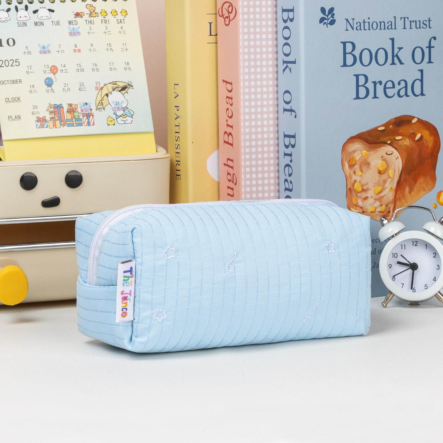 Little Conch Happy Puppy Pencil Case Light Blue